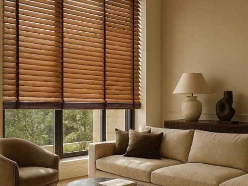 wooden blind